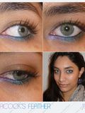 Peacock’s feather underline eyes