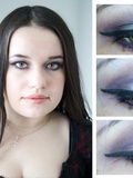 Make-up gris et violet