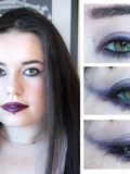 Make up : violet fumé