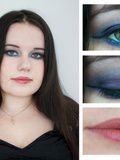 Maquillage Violet et Bleu