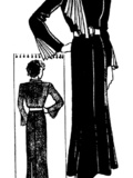 Robe à jabot plissé (août 1936)