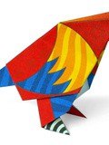 Perroquet en origami