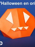 Une citrouille en origami pour Halloween
