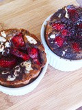 Crêpes cupcakes fraises et chocolat noir inspiration Parents Pressés Recettes Futés #Cuisinerenfamille