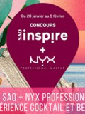 #SAQInspire - saq + nyx Professionnal Makeup = l'expérience Cocktail et beauté