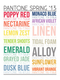 Les couleurs du Printemps 2013 selon Pantone