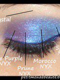 Make up violet et bleu avec nyx