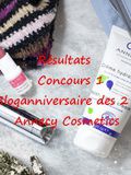 Résultats concours 1 Annecy Cosmetics – Bloganniversaire des 2 ans